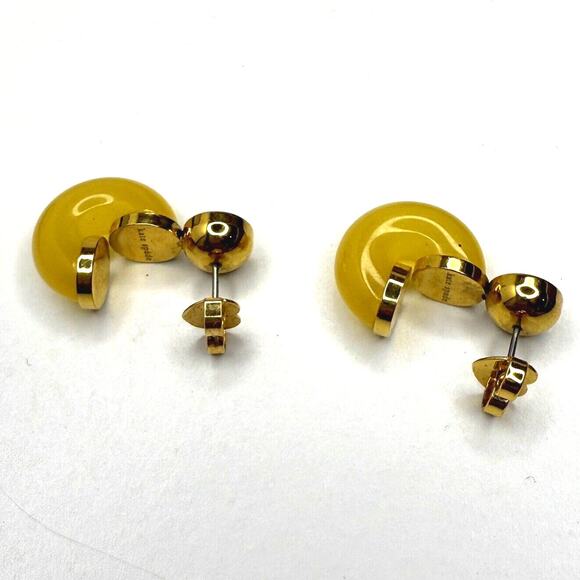 Kate Spade New York Seeing Stripes Stud Hoops - Picture 2 of 4